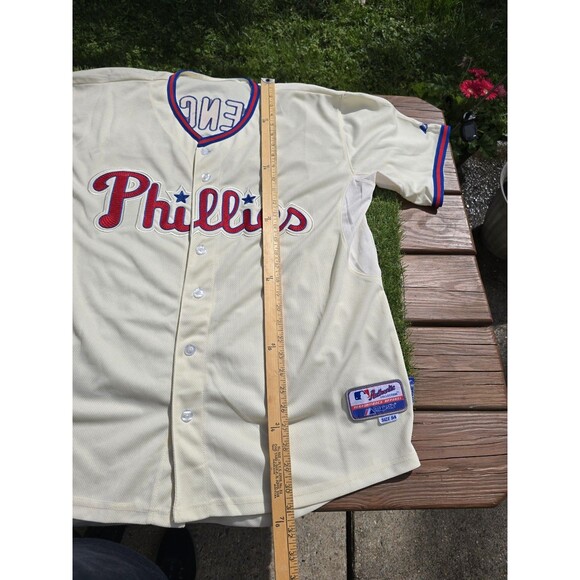 Majestic HUNTER PENCE No. 3 PHILADELPHIA PHILLIES Performance Size 54 Jersey NWT - Picture 8 of 15